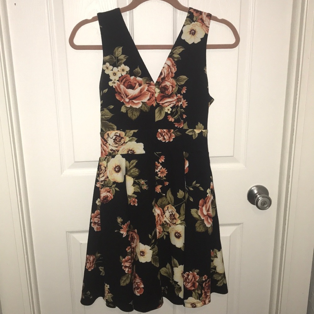 Haute Mode Floral Skater Dress